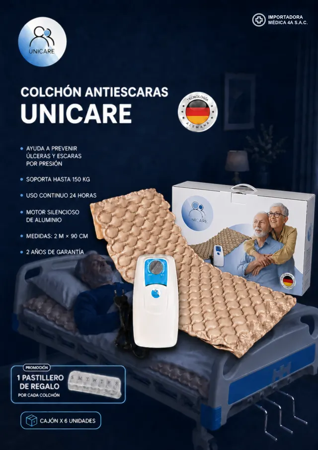 Colchón Antiescaras Unicare — Ficha técnica